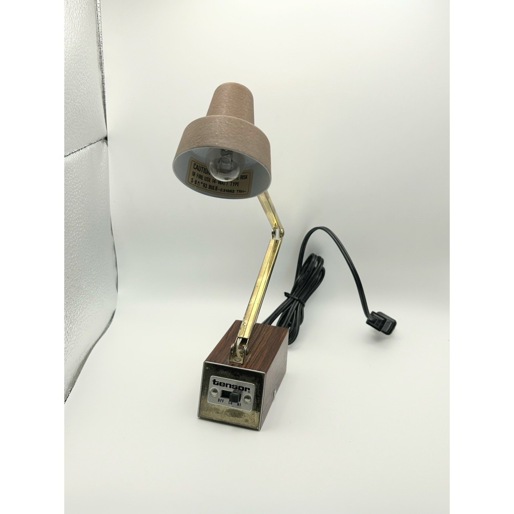 VTG MCM Tensor Portable Desk Lamp Light 25 Watt 2 Settings Tested WORKS